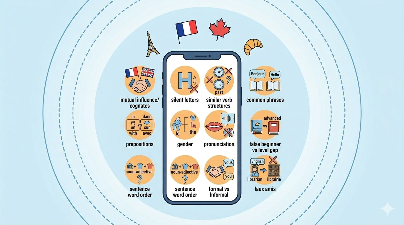 Learning French: Similarities and Differences Between English and French Explained